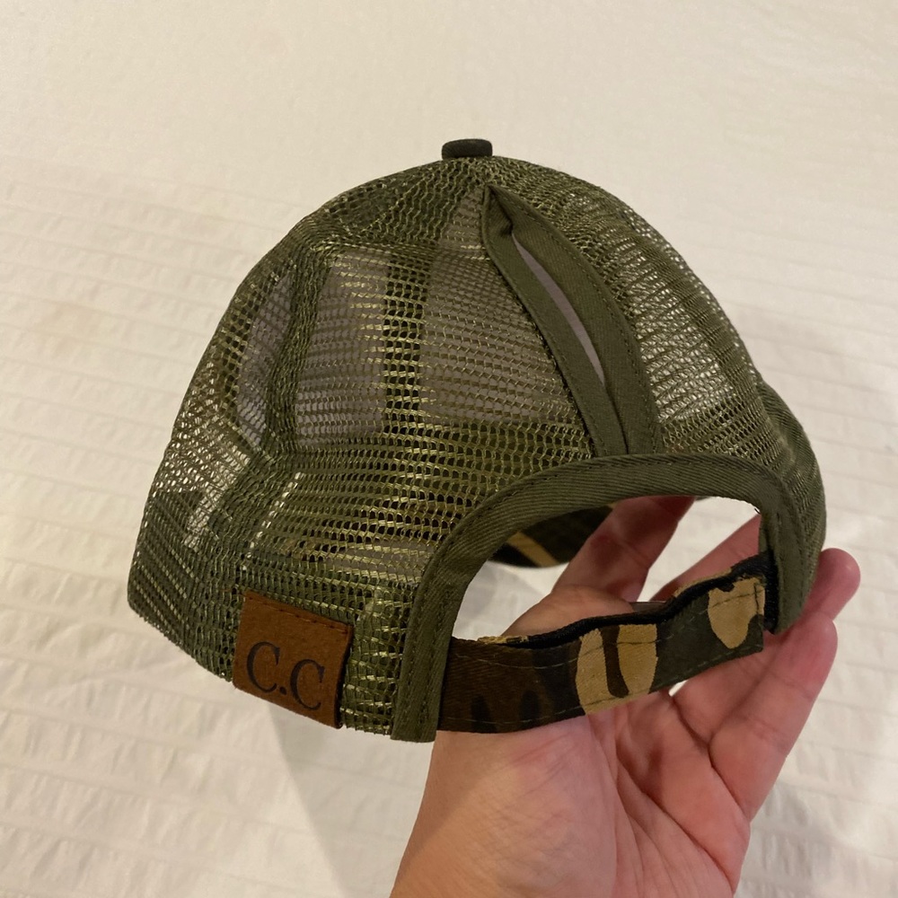 Camo CC high pony hat